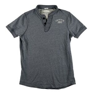Vintage Abercrombie & Fitch Shirt Mens Large Muscle Henley A&F 1892 Logo Tee Y2K